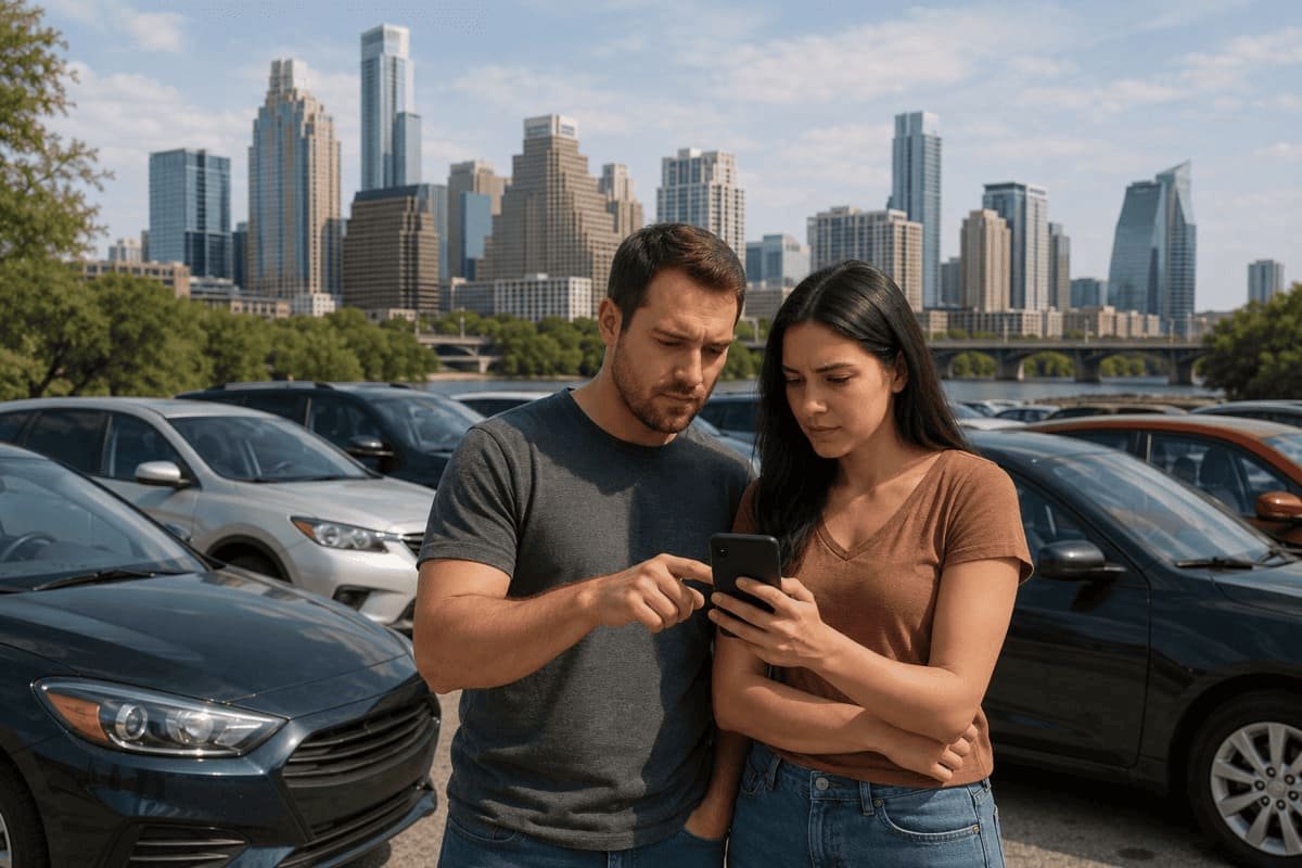 Austin auto insurance quotes by ZIP with commute mileage, hail coverage, bundle savings, telematics, and carrier comparison