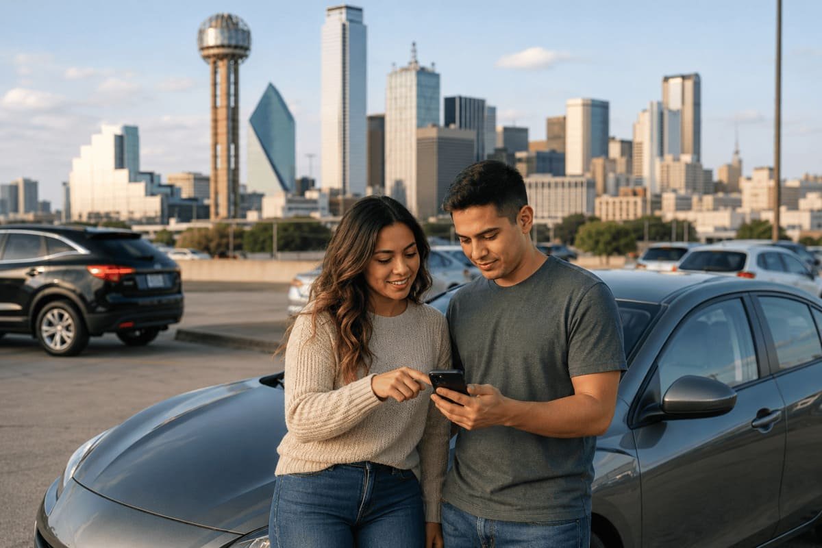 Dallas auto insurance quotes by ZIP with DFW commute, hail, credit, telematics, and carrier comparison