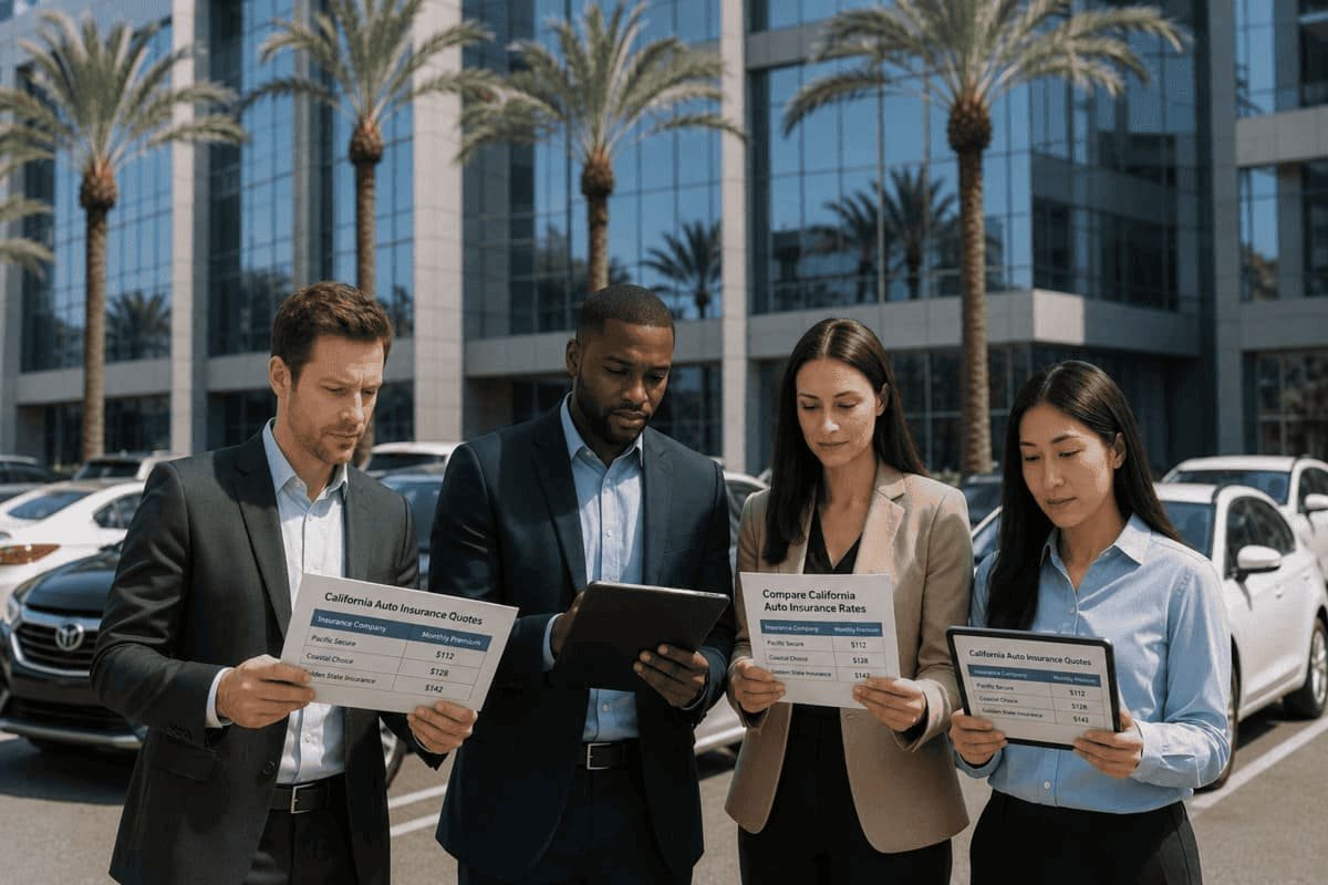 California drivers comparing auto insurance providers by ZIP, carrier fit, service channel, discounts and coverage