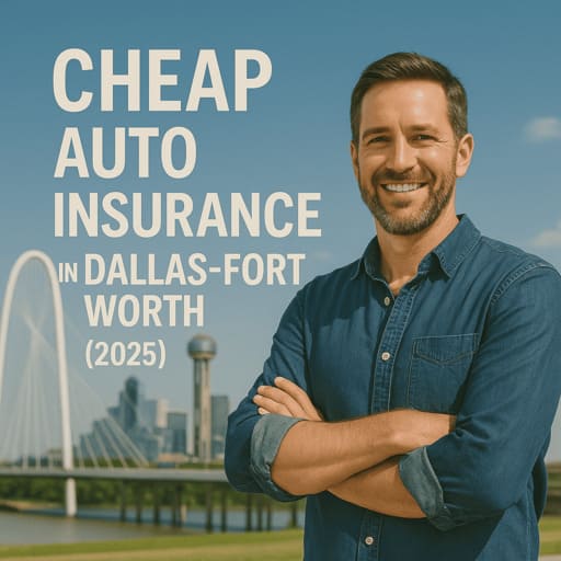 Driver comparing cheap car insurance in Dallas