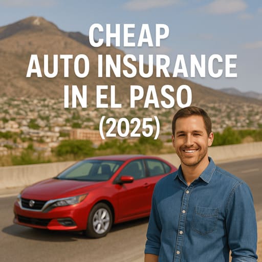 Driver checking cheap car-insurance quotes in El Paso