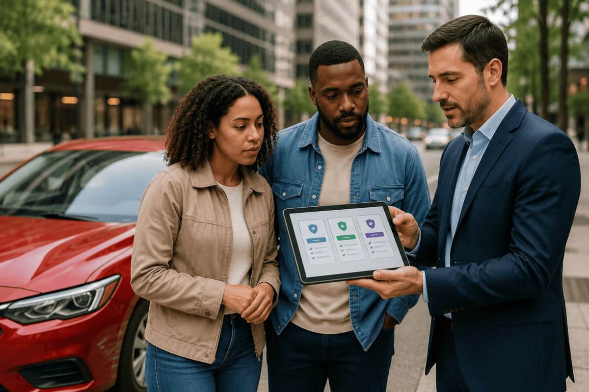 Drivers comparing Direct General and Direct Auto insurance quote options