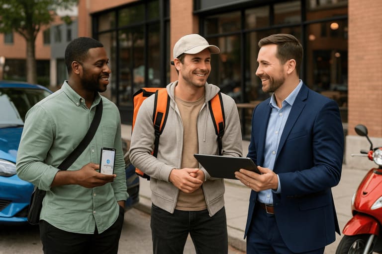 Auto insurance coverage for gig workers