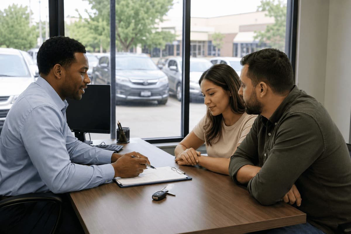 Senior couple comparing GEICO car insurance discounts, coverage, and quotes by ZIP