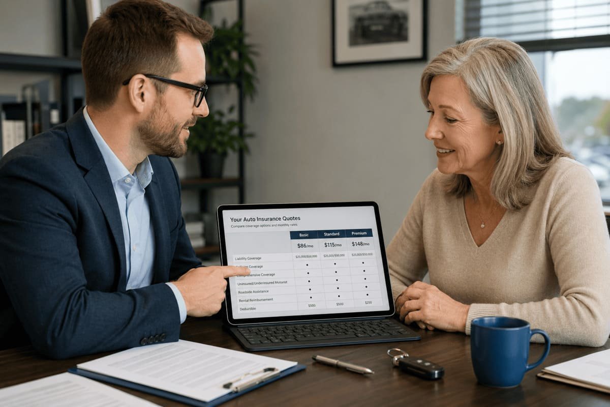 Drivers over 50 comparing The General auto insurance discounts and rates in the United States