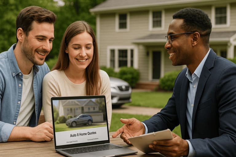 Liberty Mutual quote dashboard – auto and home