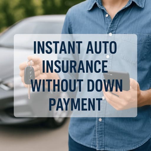 Instant auto insurance without down payment