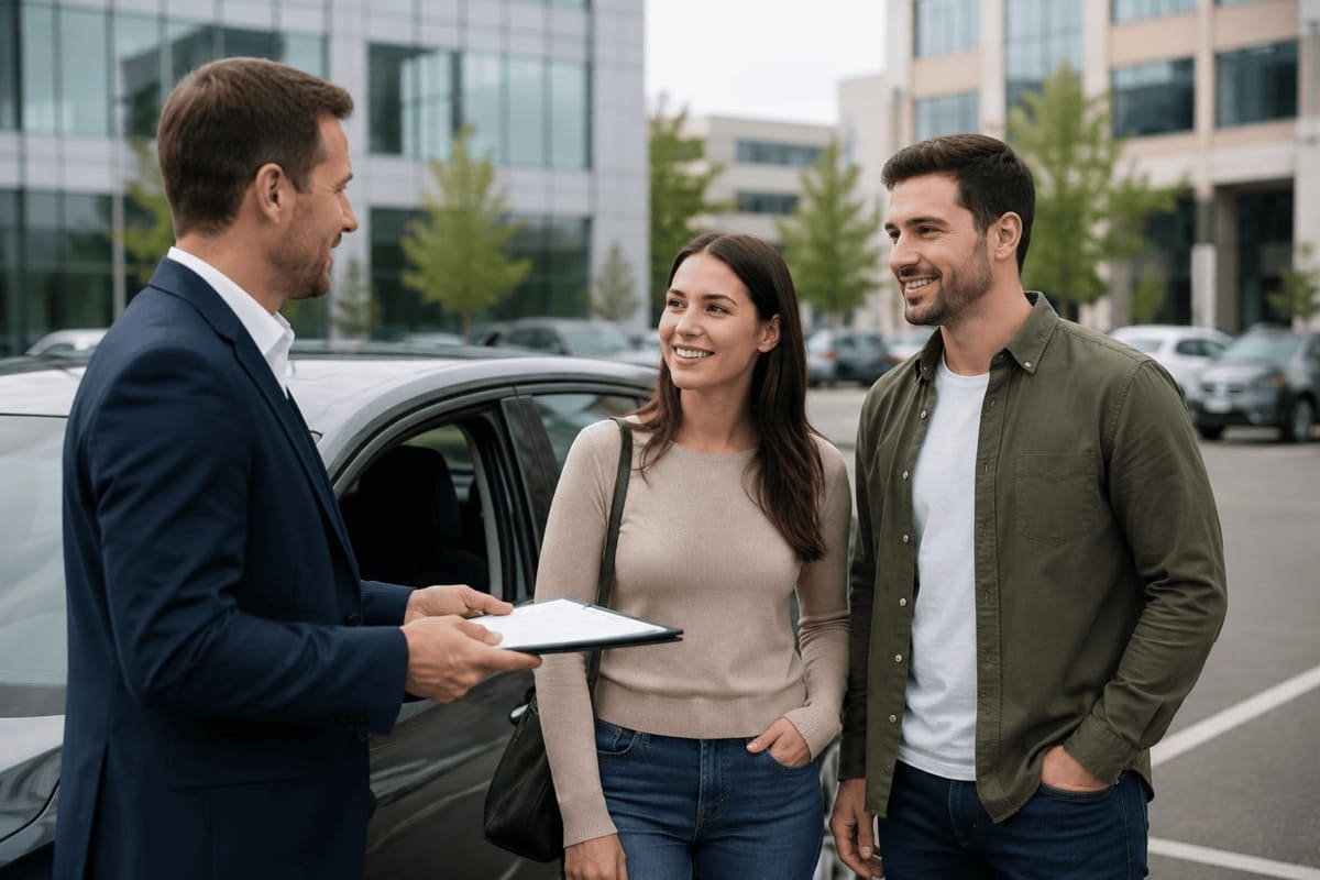 Driver comparing Root auto insurance quotes by ZIP with the Root mobile app