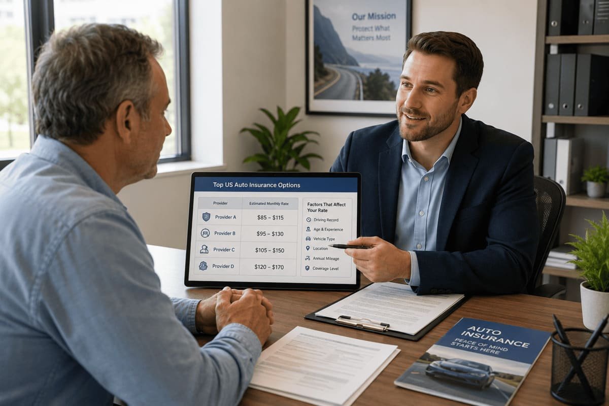 The General vs Esurance comparison for first-time drivers in the USA